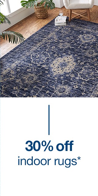 30% off indoor rugs*