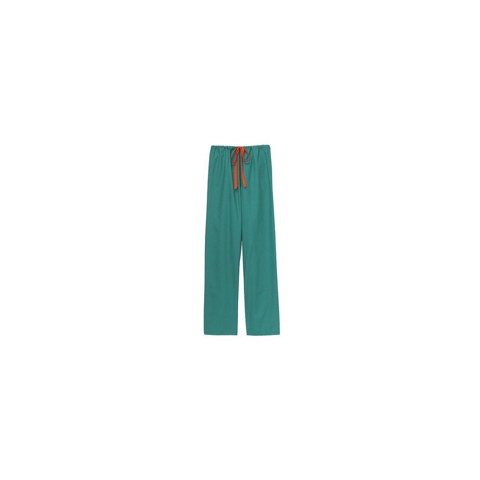 Medline Unisex Reversible Scrub Pants with Drawstring   Emerald (Small)
