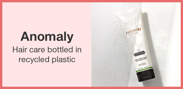 Anomaly. Hair care bottled in recycled plastic