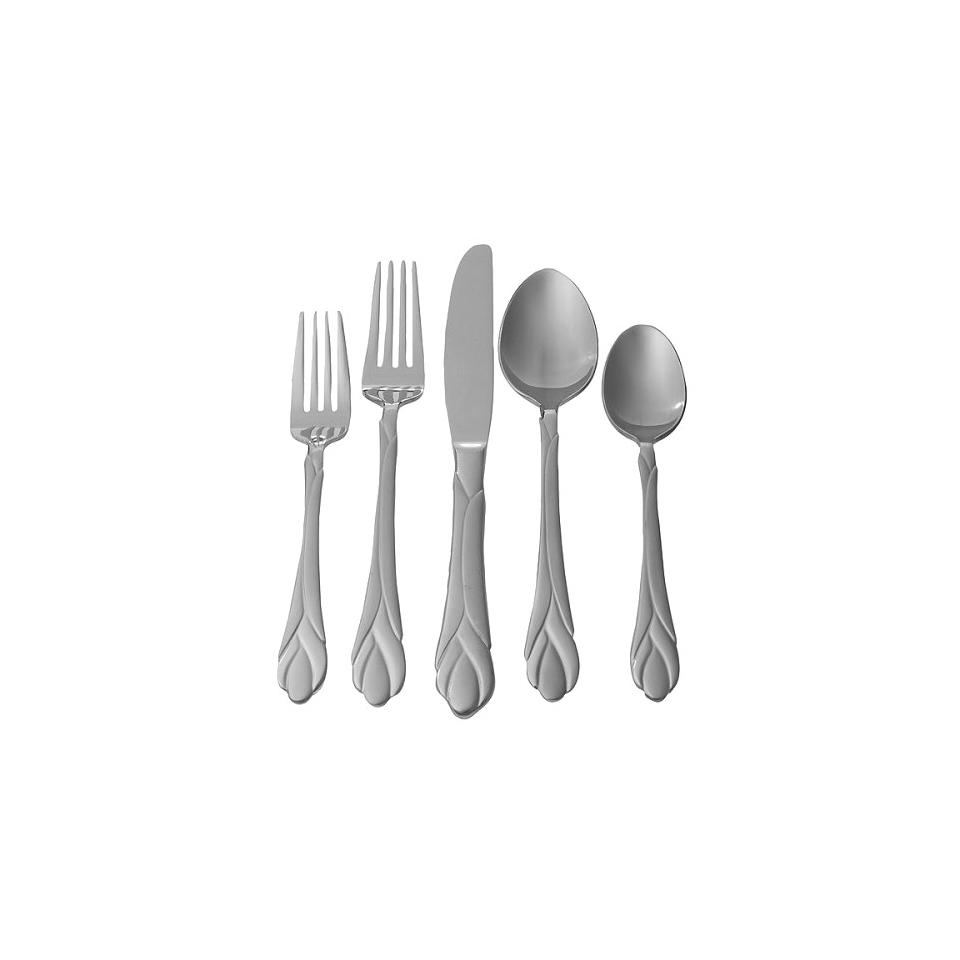 Hampton Forge Lily Frosted 20 pc. Flatware Set
