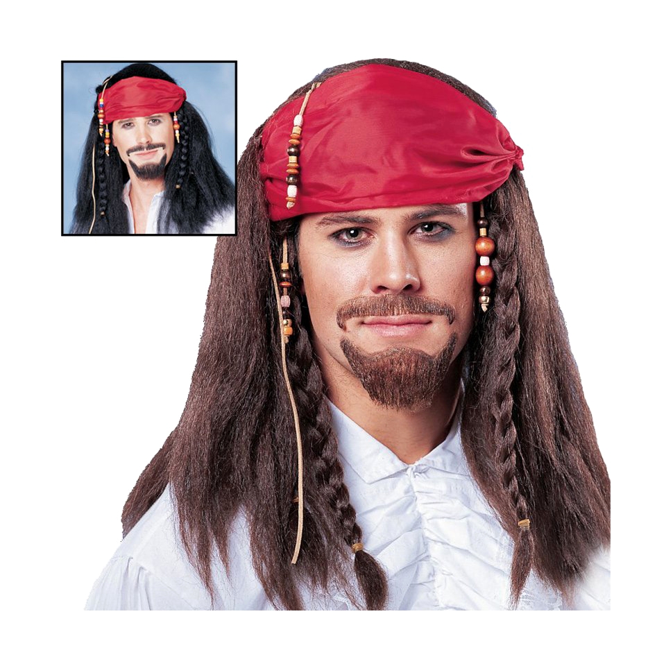 Buccaneer Wig w/Bandana