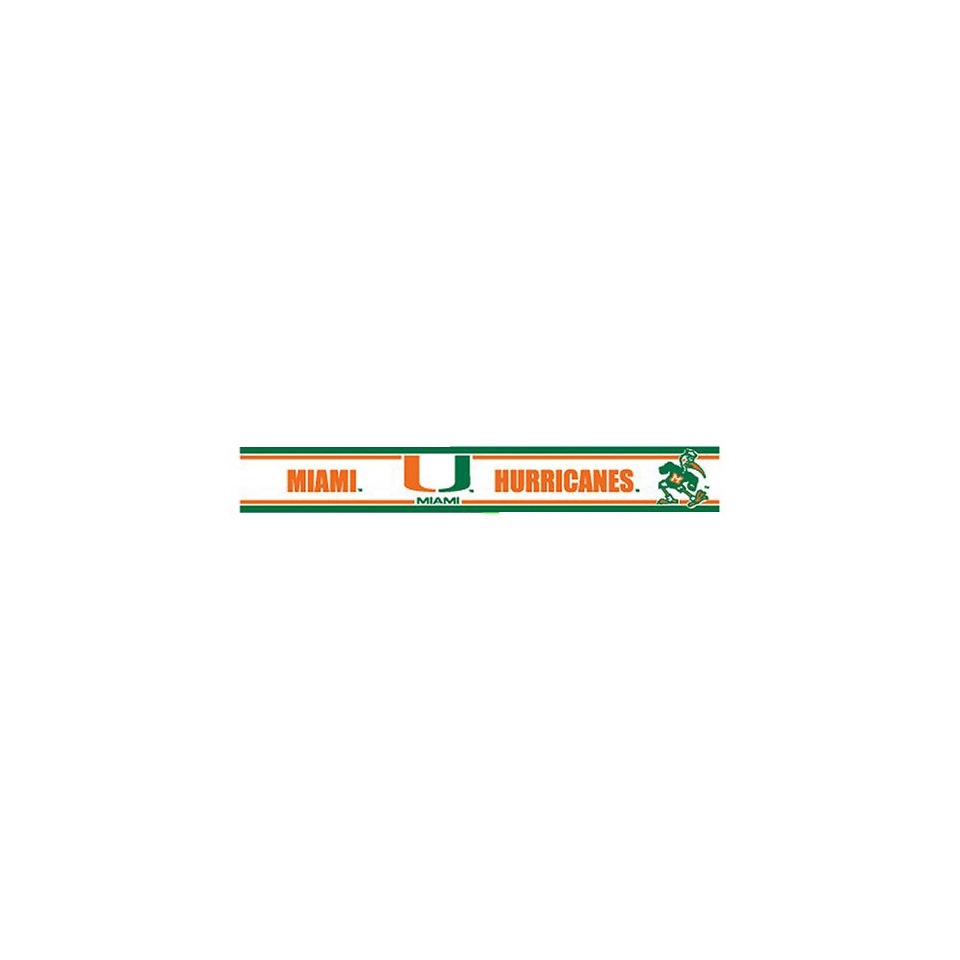 Miami Hurricanes Wall Border   Set of 2