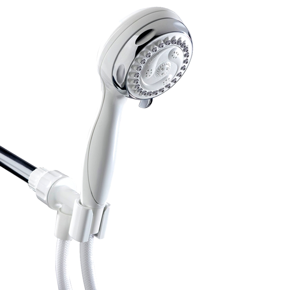 Waterpik NVL 651C PowerSpray+ Hand held 6 Function Showerhead   White