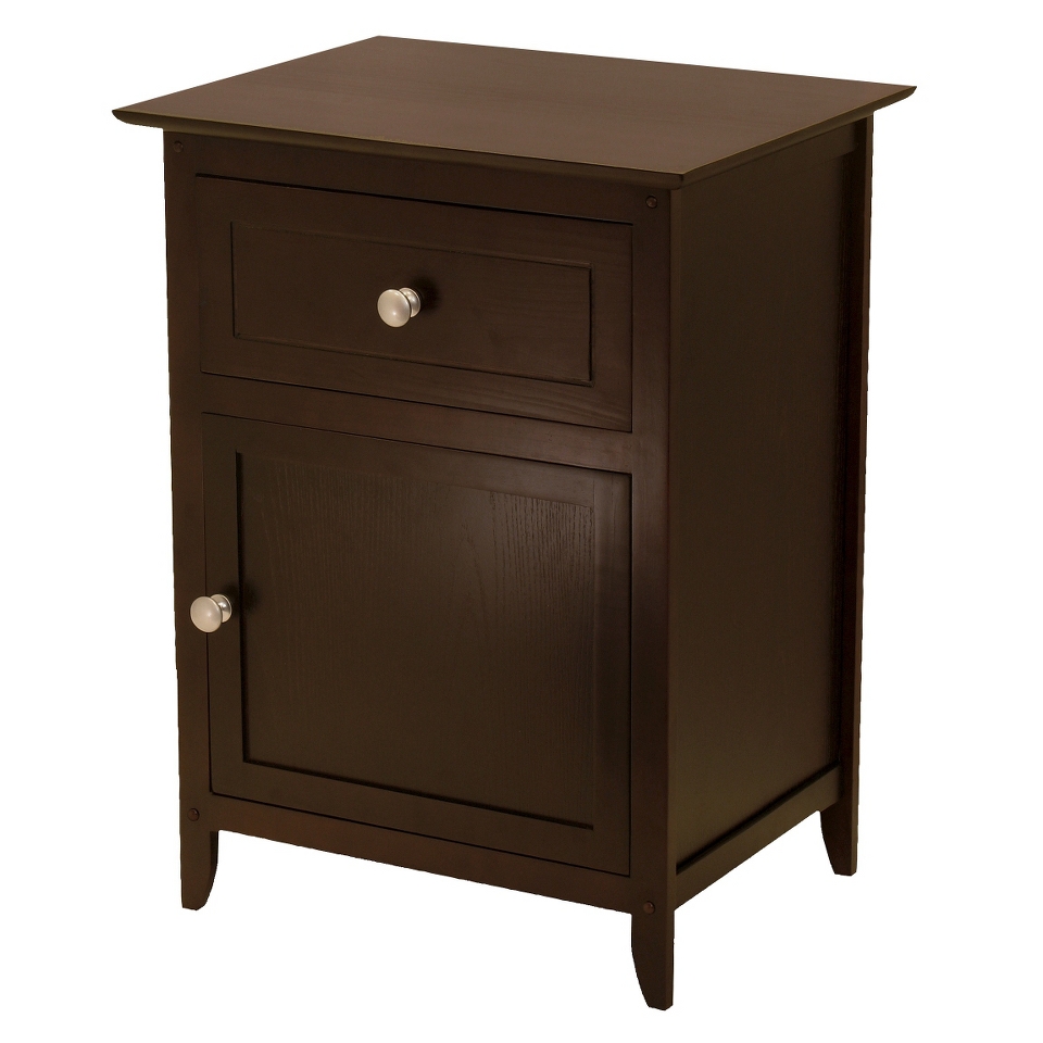 Nightstand Winsome Nightstand   Dark Brown (Espresso)