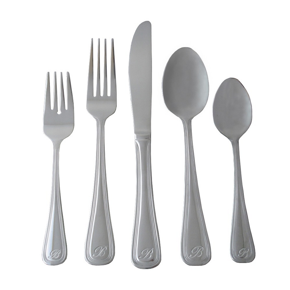 Personalized 46 pc. Flatware Set   V