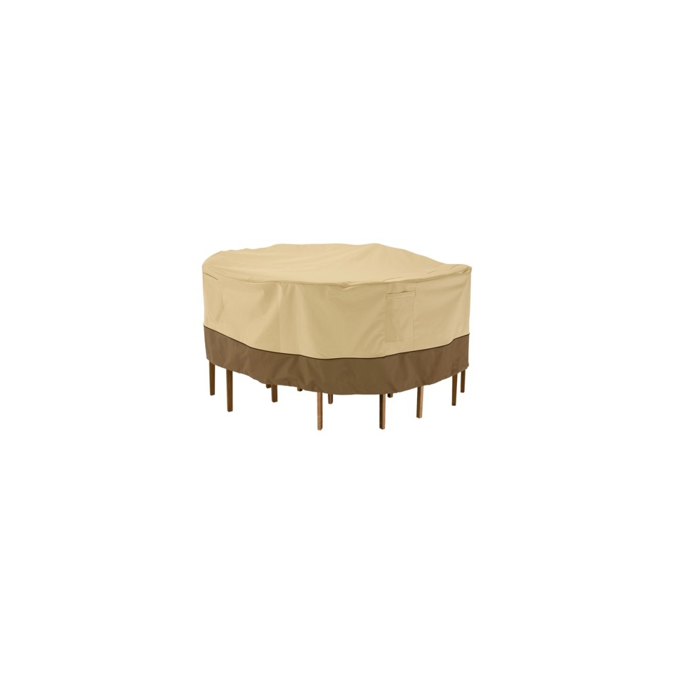 Patio Table and Chair Cover   Beige/Brown