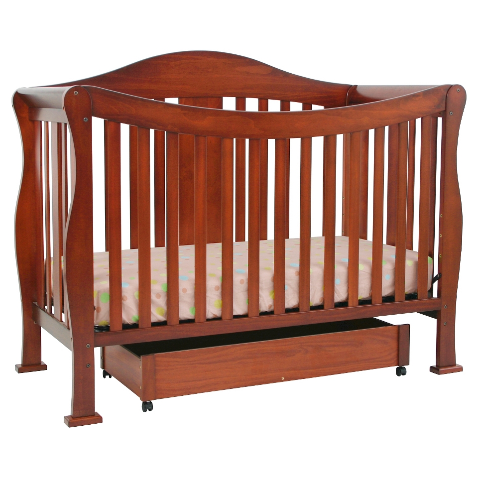 DaVinci Parker 4 in 1 Convertible Crib with Toddler Rail in Cherry