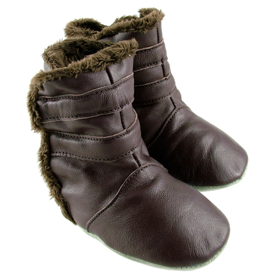 Bobux Chocolate Ministar Fur Bootz   12 18 M