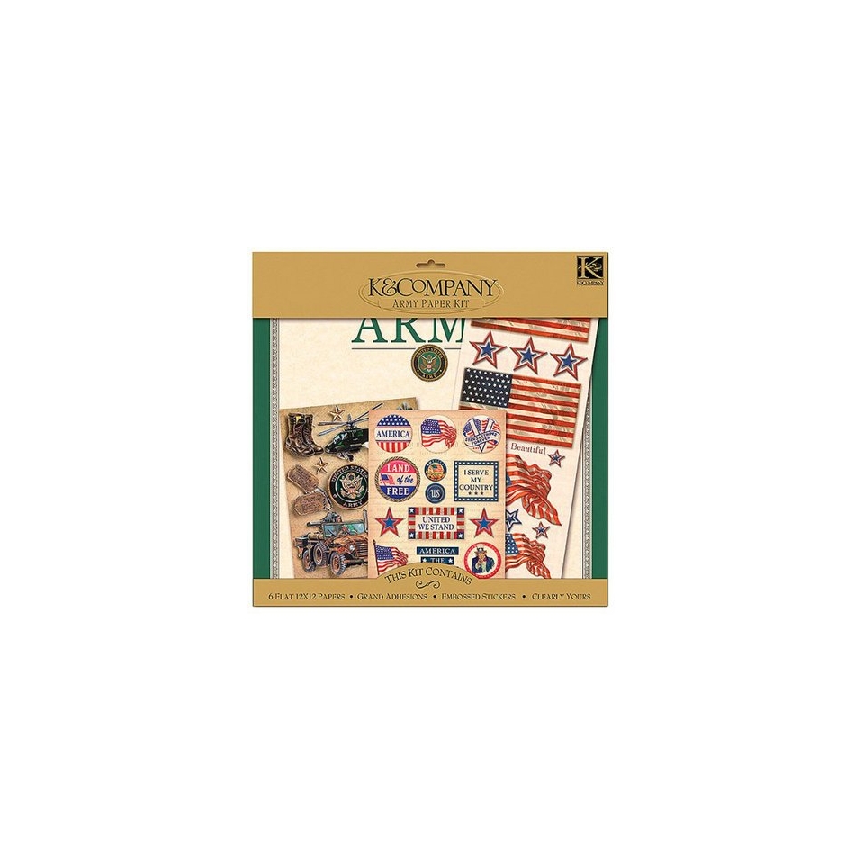 K Co. Military Scrapbook Kit   Army (12)