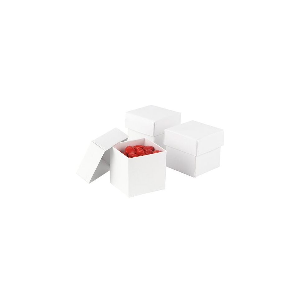 White Mix & Match Favor Boxes   25ct