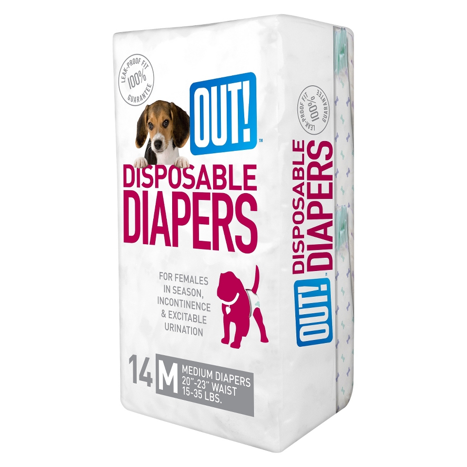 Simply OUT Pet Diapers 14 pk.   M