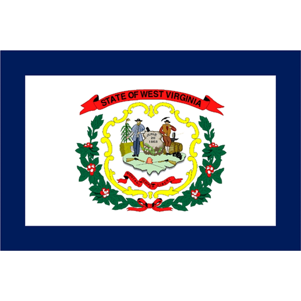 West Virginia State Flag   4 x 6