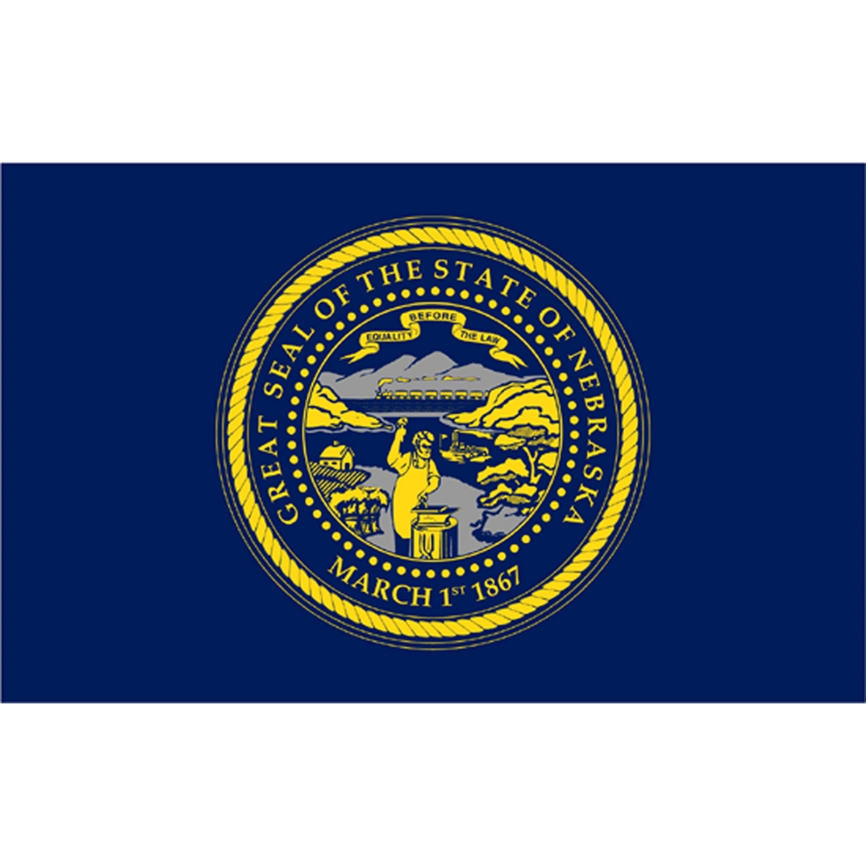 Nebraska State Flag   4 x 6