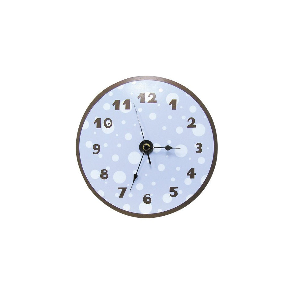 Trend Lab Clock   Blue/ Brown