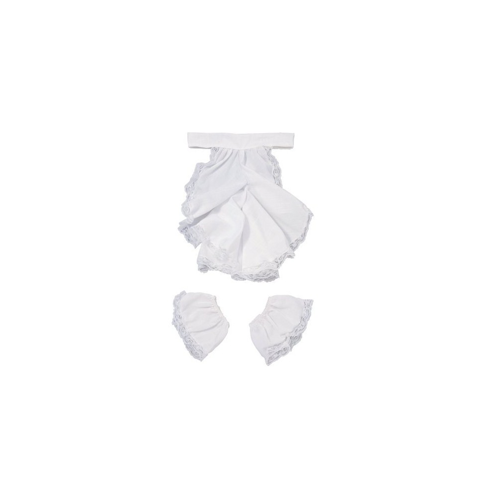Colonial Jabot and Cuffs Costume Accessory Set White, Mens