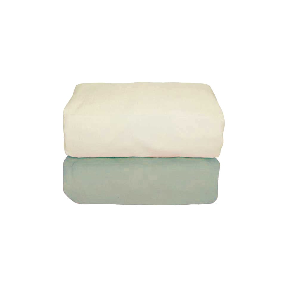 Sage Organic Set/2 Flannel Fitted Sheet by Tadpoles