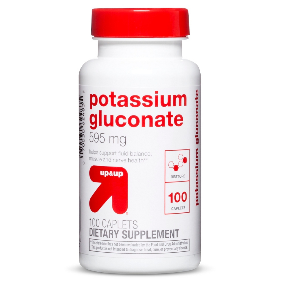 up&up Potassium Gluconate 595mg   100 Count