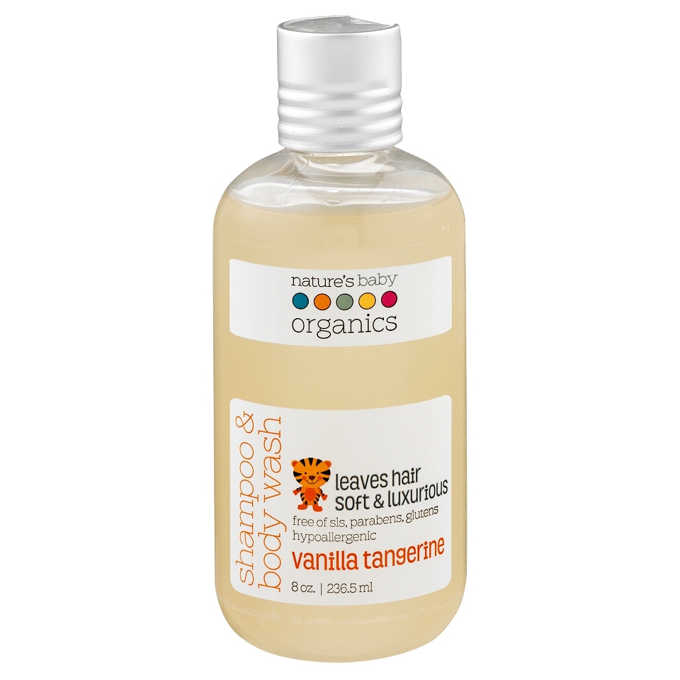 Natures Baby Organics Shampoo & Body Wash (Vanilla/Tangerine) 8 oz.