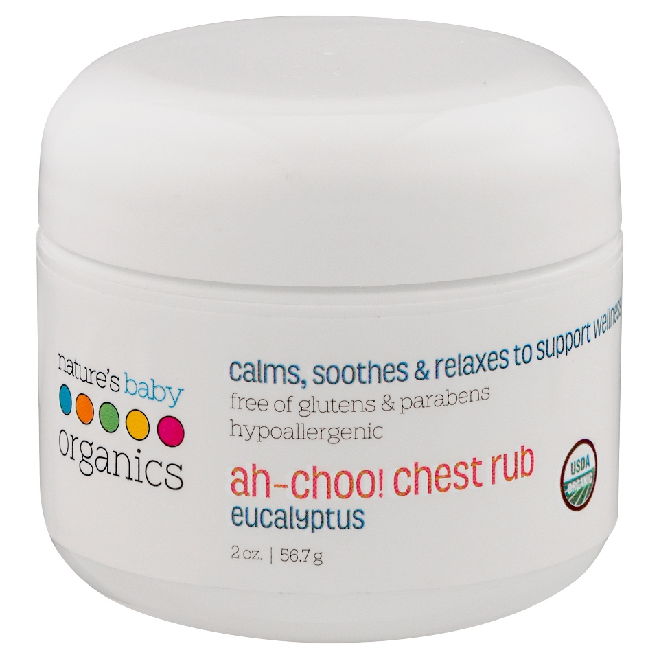 Natures Baby Organic Ah Choo Chest Rub   2 oz Jar