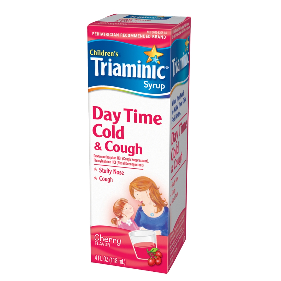 Triaminic Childrens Nighttime Cold and Cough Syrup Cherry   4 oz