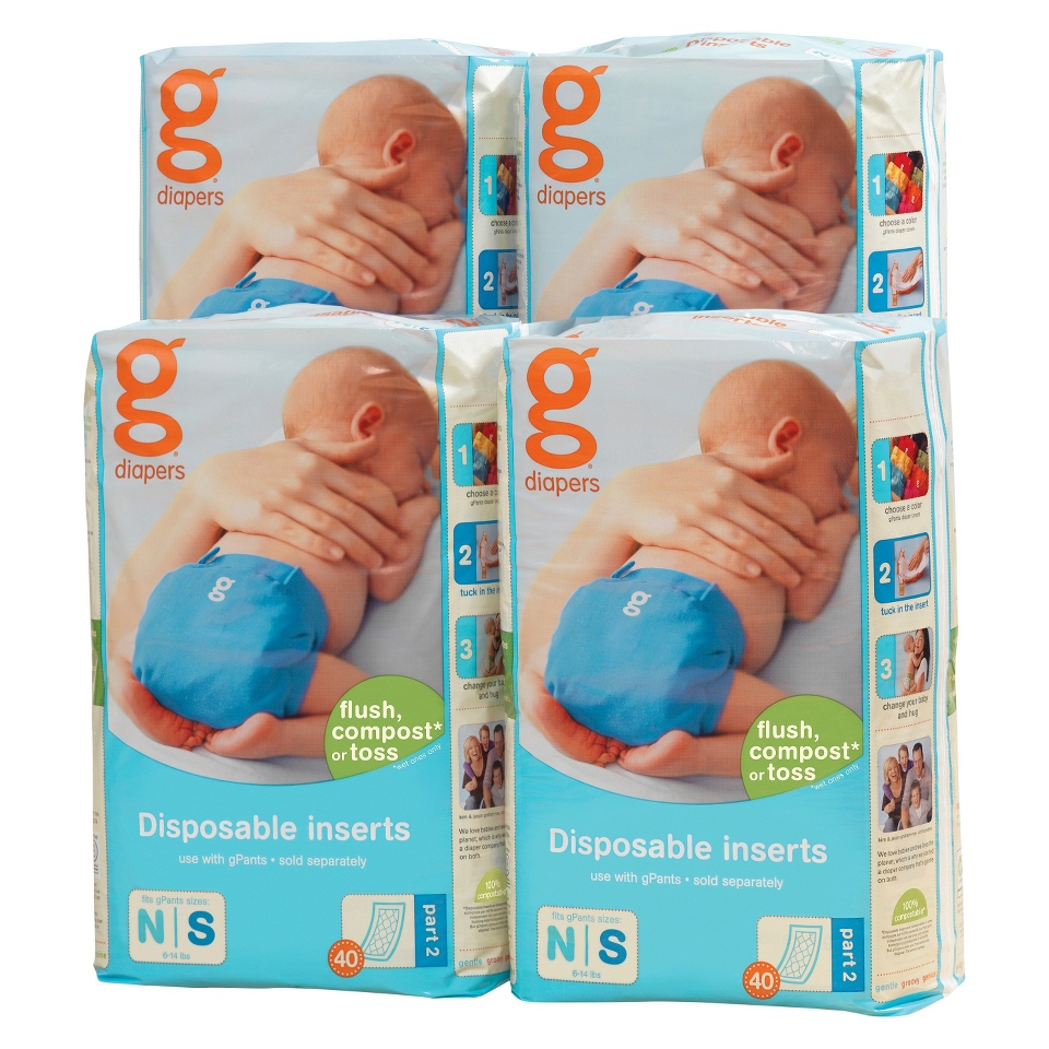 gDiapers Disposable Inserts   Size newborn/small (160 count)