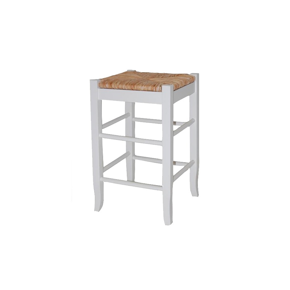 Counter Stool Boraam Industries Rush Seat Counter Stool   White