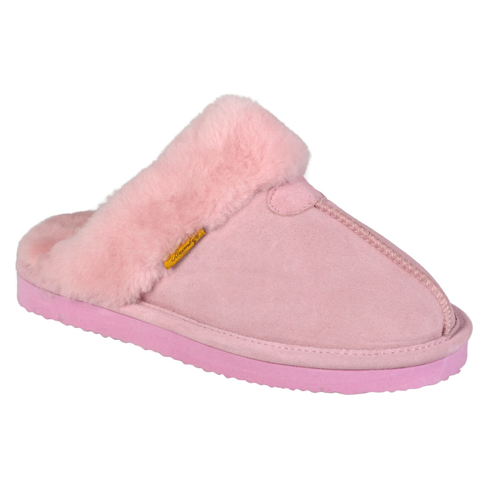 Womens Brumby Shearling Scuff Slippers   Pink 10.0