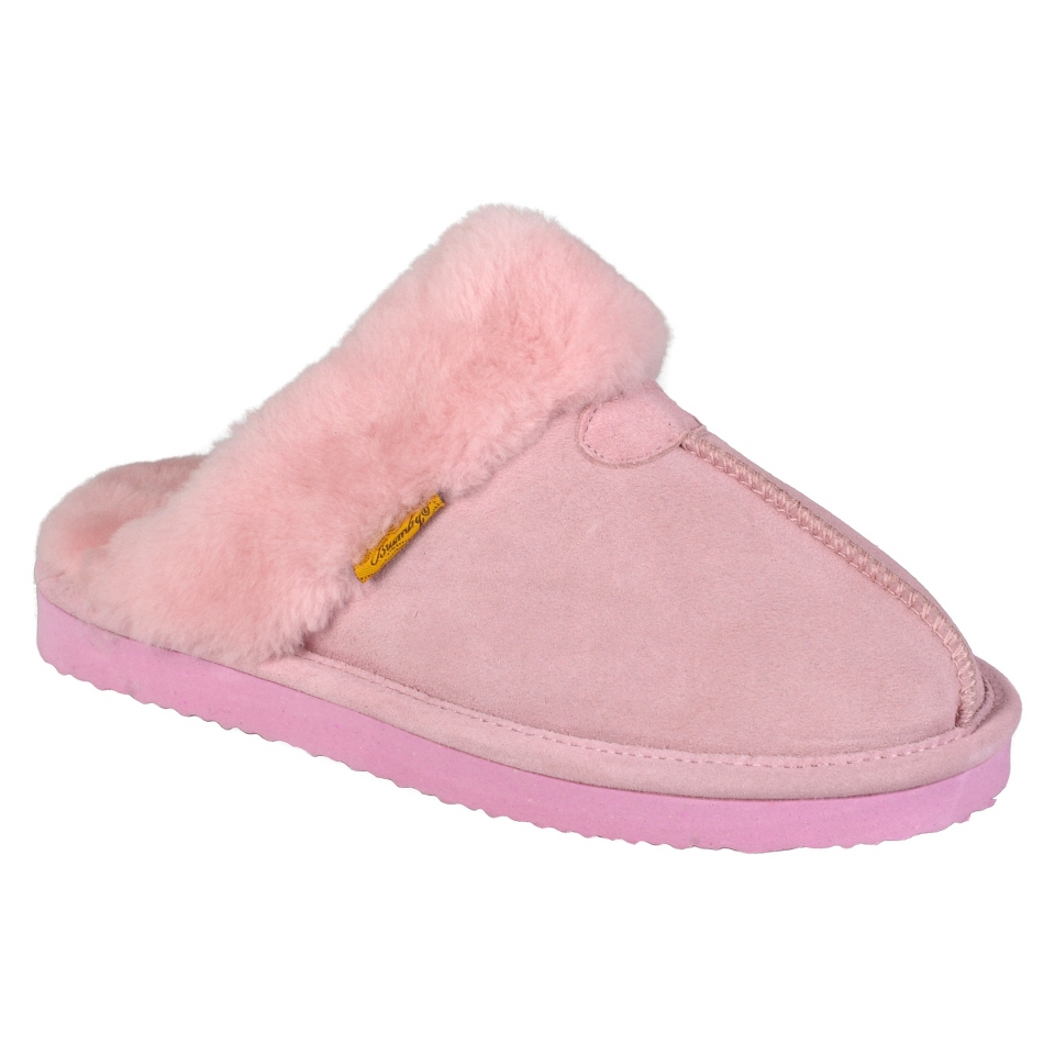 Womens Brumby Shearling Scuff Slippers   Pink 6.0