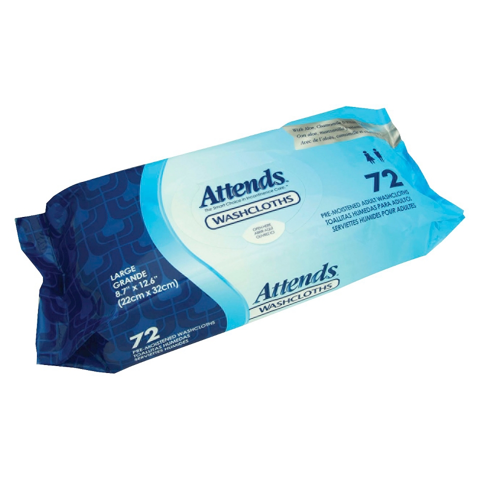 Attends Disposable Scented Washcloths   48 Count