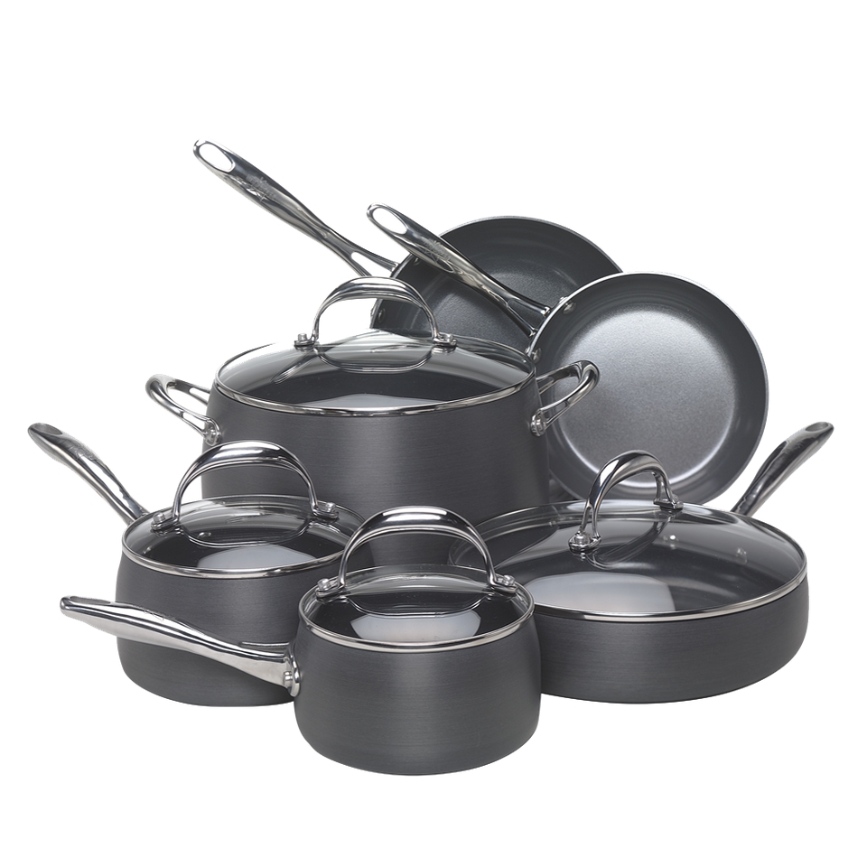 Earth Pan 10 piece Hard Anodized Cookware Set