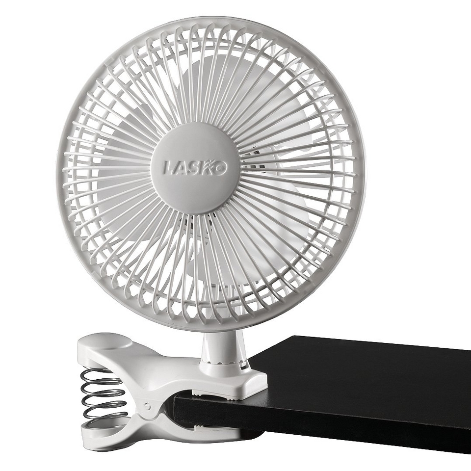 Lasko 2 Speed 6 Clip Fan   White