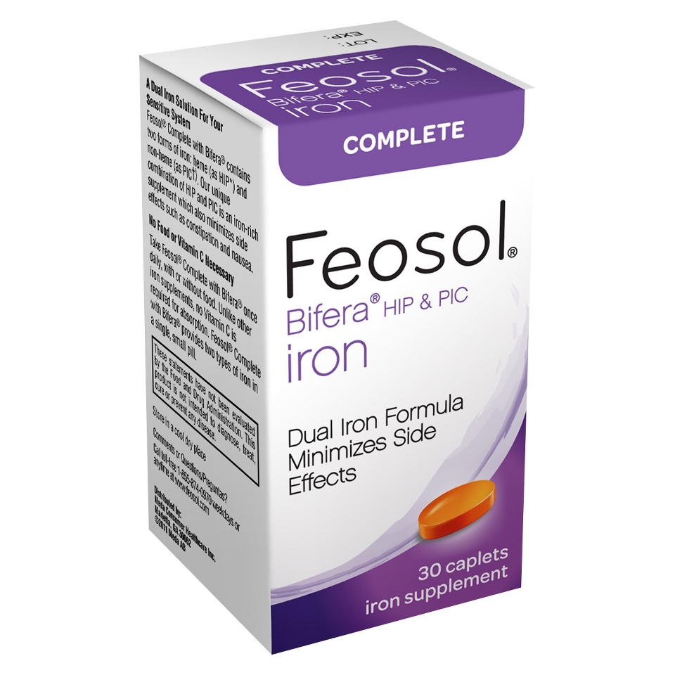 Feosol Dual Action Iron Supplement   30 Count