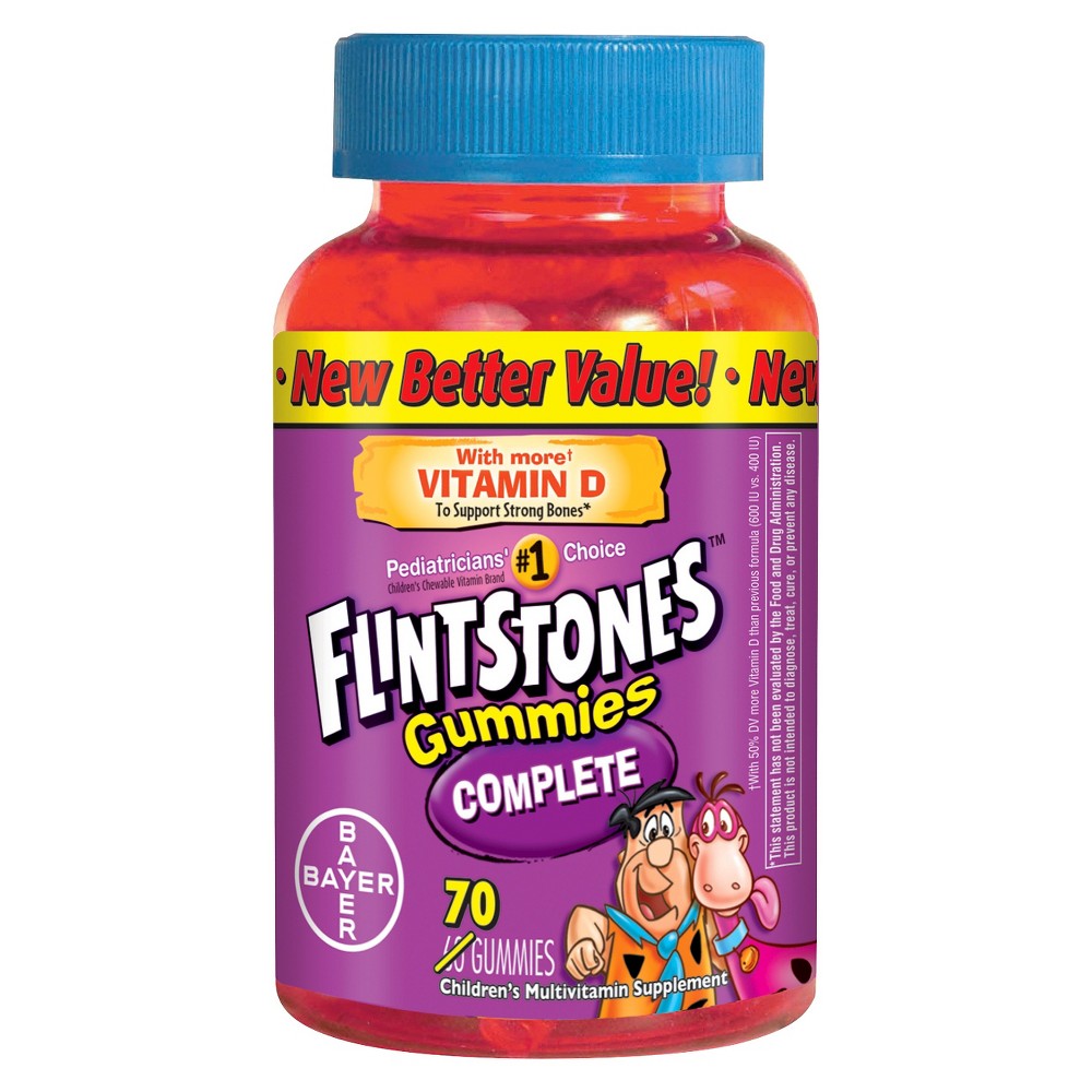 UPC 016500554349 product image for Flintstones Complete Multivitamin Supplement Gummies For Children -60 | upcitemdb.com