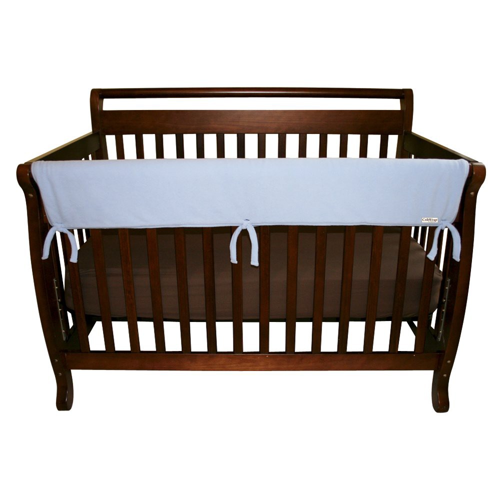 Trend Lab Fleece Front Rail Cover for Convertible Cribs - Blue