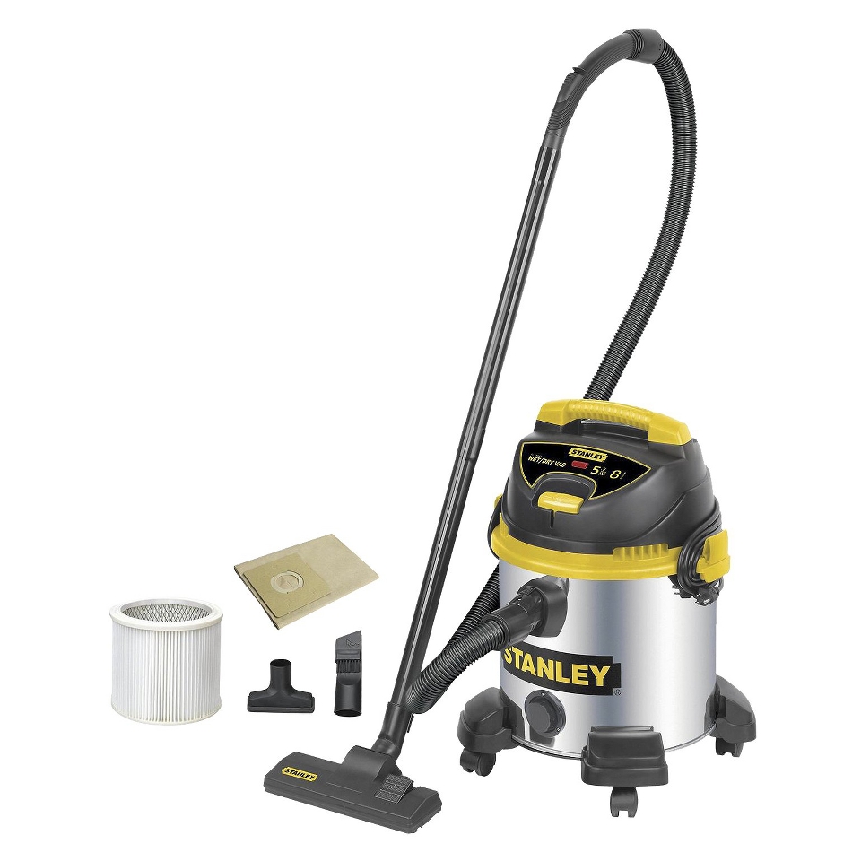 Stanley 8 Gallon Wet/Dry Vacuum   Silver