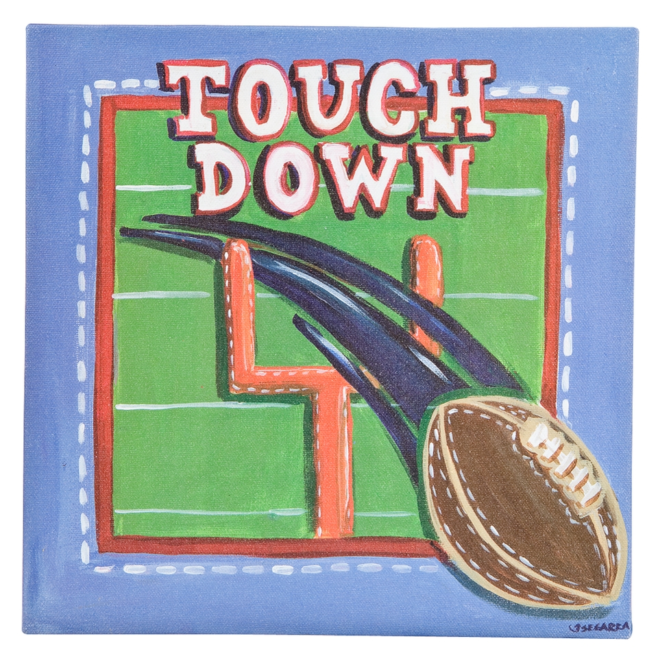 Oopsy Daisy too Sports Football Wall Art   10x10