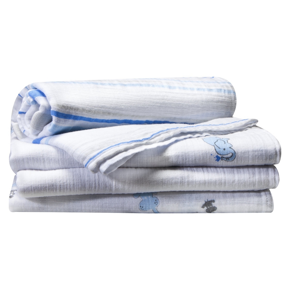 aden + anais for Target Bluearoo Swaddle Wraps 4pk