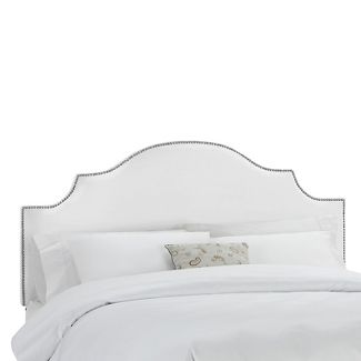 Brittany Velvet Bed - White - Queen - Skyline Furniture® : Target
