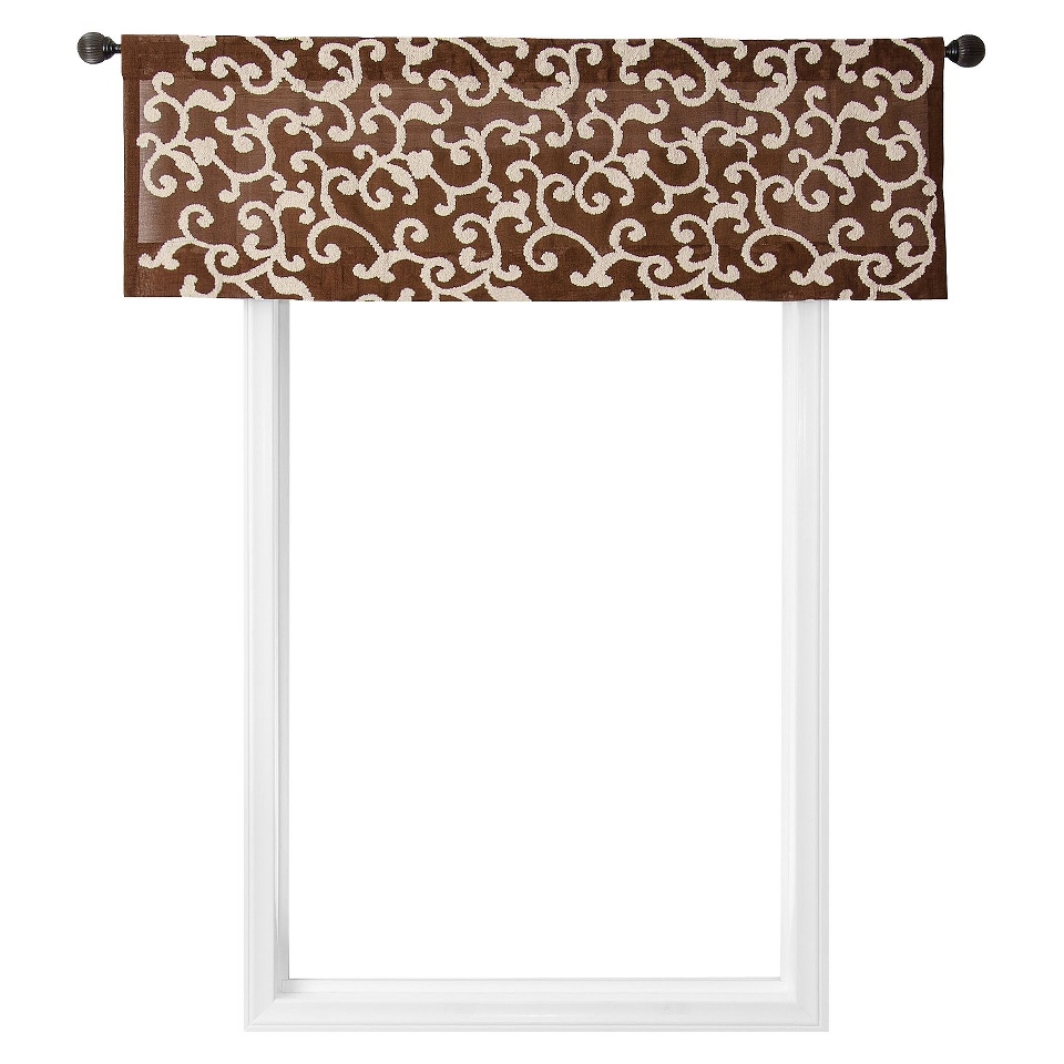 Ibiza Window Valance   Chocolate (55x18)