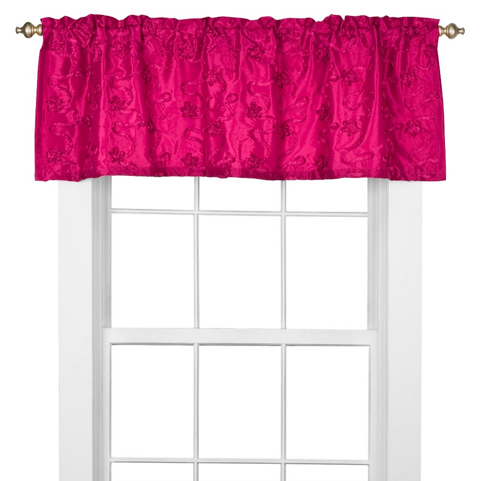 Lily Window Valance  Fuchsia (55x18)