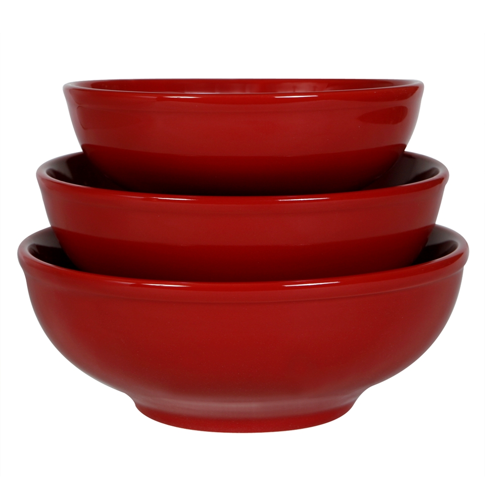 COLORcode Serving Bowls Set of 3   Rhubarb (35 oz./52 oz./70 oz)