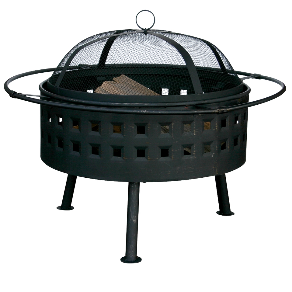 Square Cut out Design Fire Pit