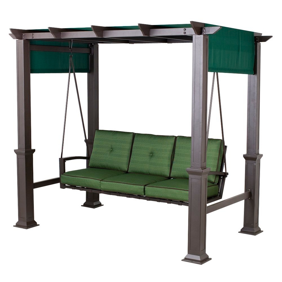 Target Mobile Site   Pergola 3 Person Swing   Green