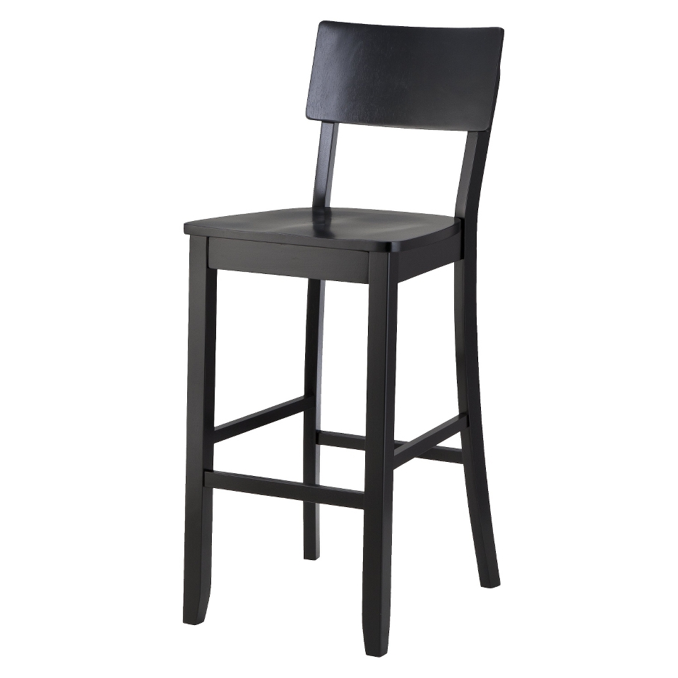 Barstool Jordan All Wood Stool   Black   30