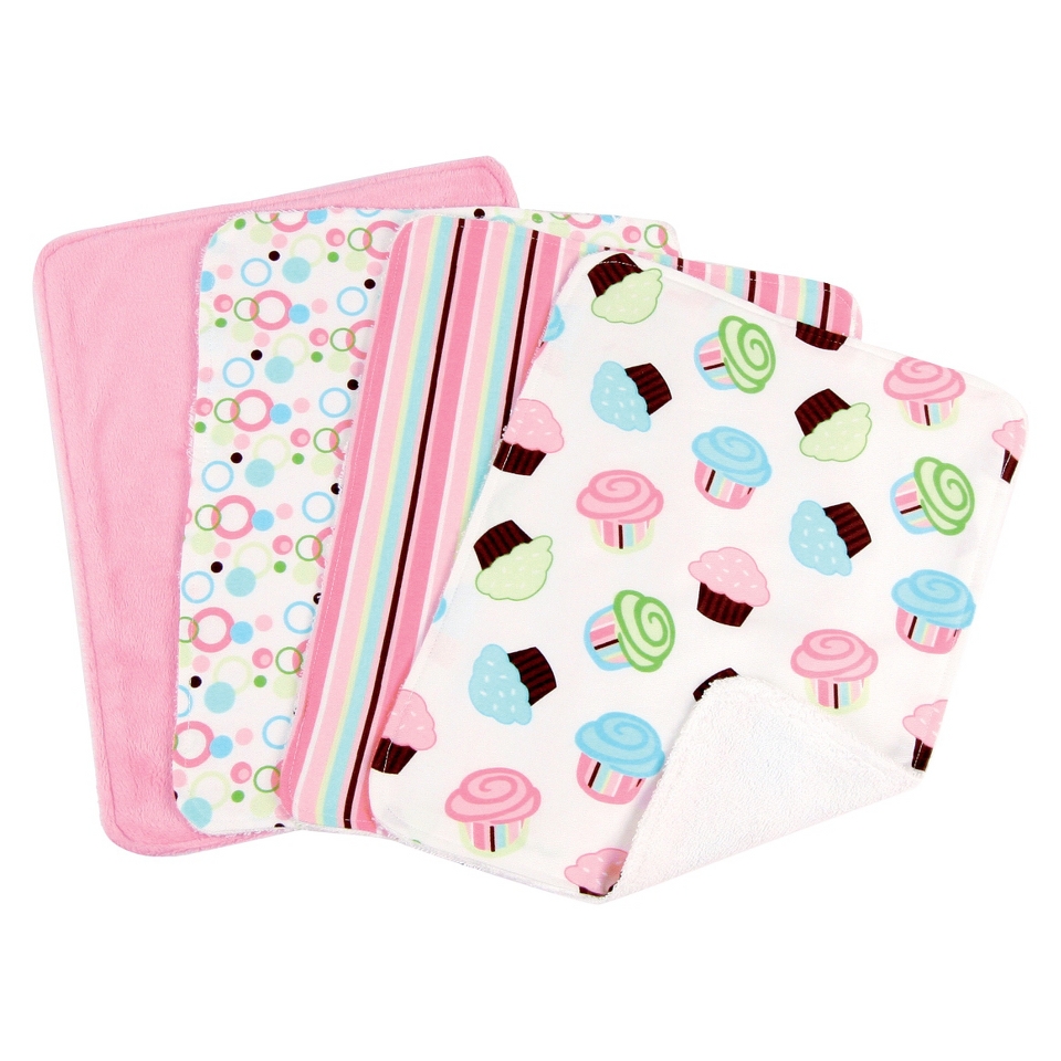 8 Pc. Bib and Burp Cloth Set   Cupcake by Lab