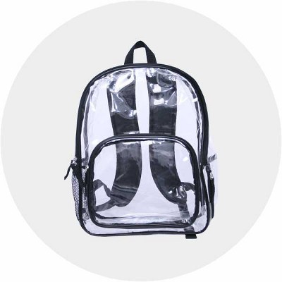 clear backpack target