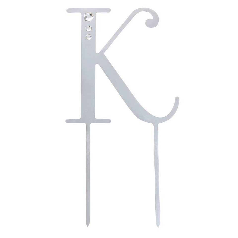 4.25 Swarovski Cake Top Letter, K