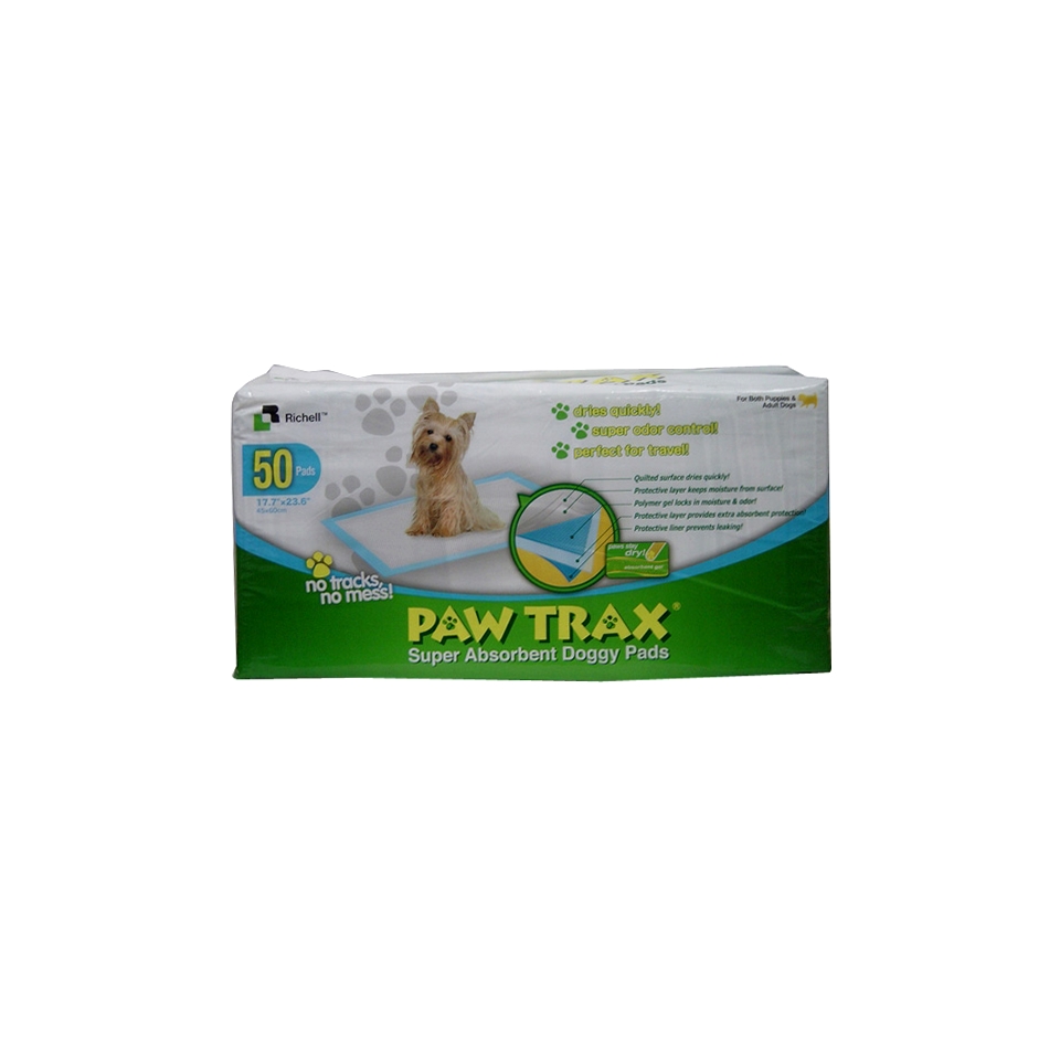 Paw Trax Super Absorbent Training Pads   50 Pack