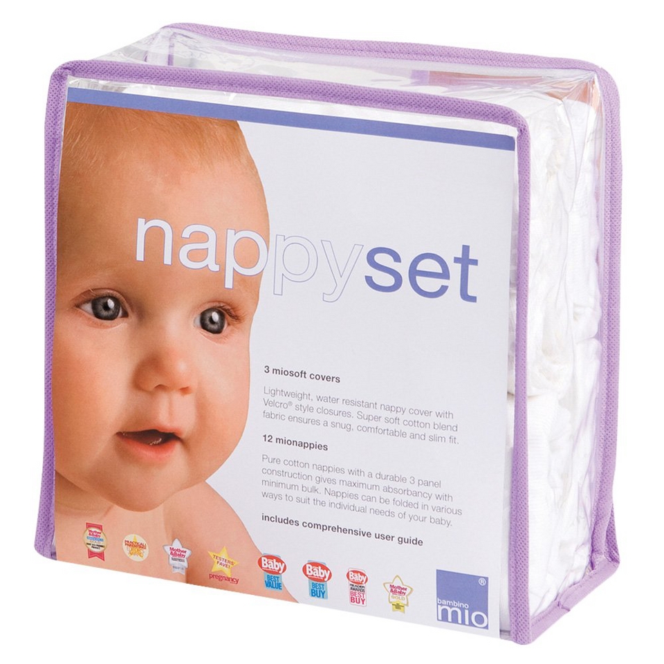 Bambino Mio Nappy Cloth Diapers and Miosoft Covers Set   Newborn