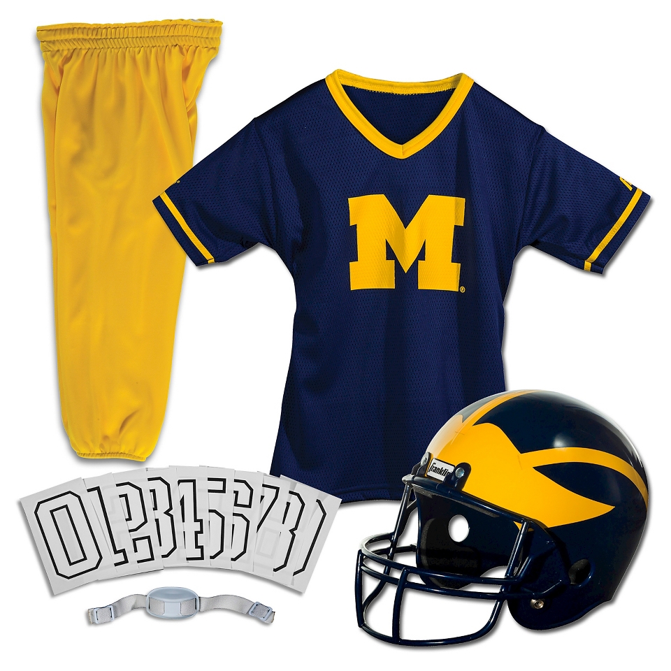 Franklin Sports Michigan Football Deluxe Uniform   Medium